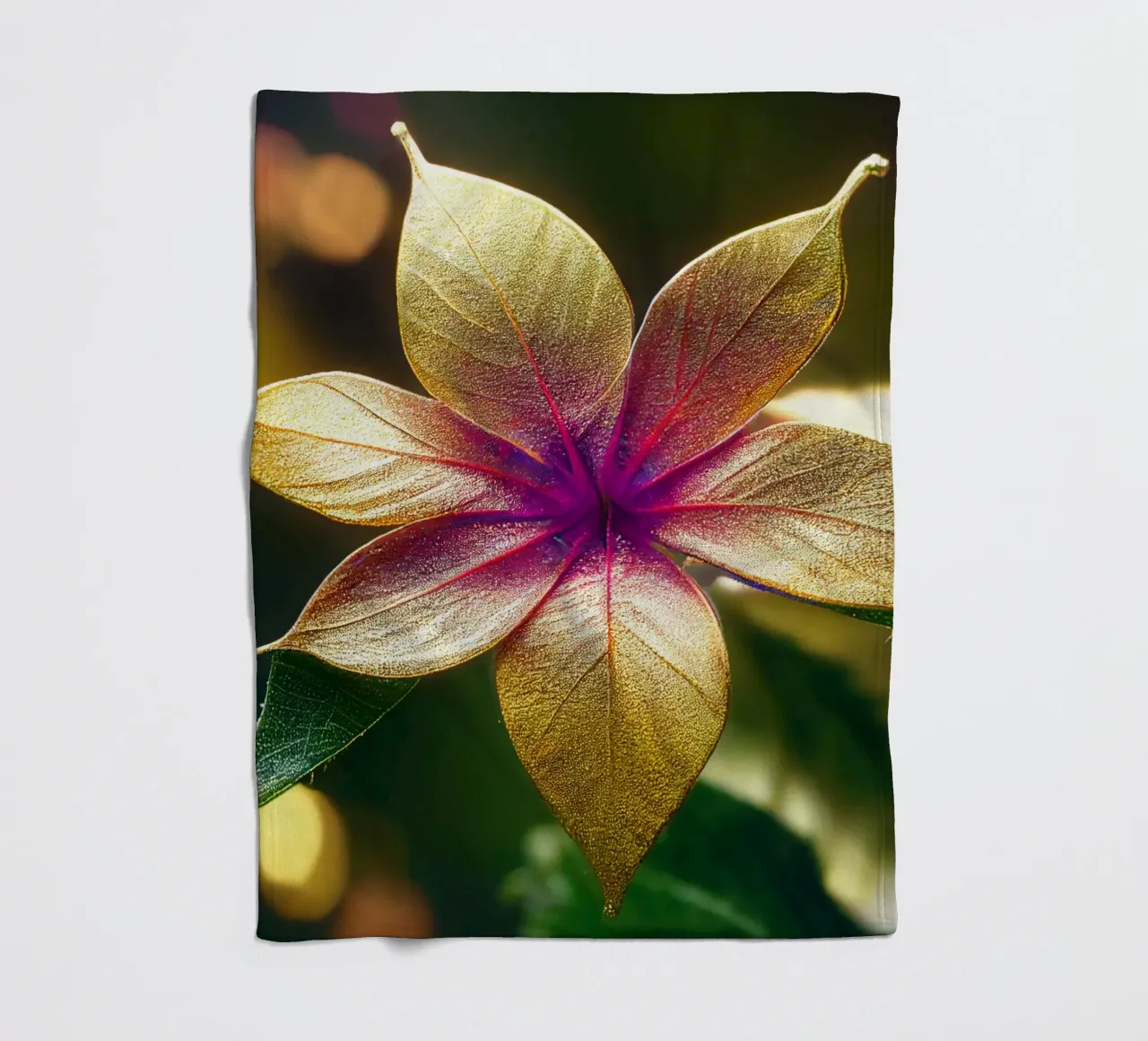Makro Gewöhnliche Lantana-Blume Fleecedecke von Bold Blooms