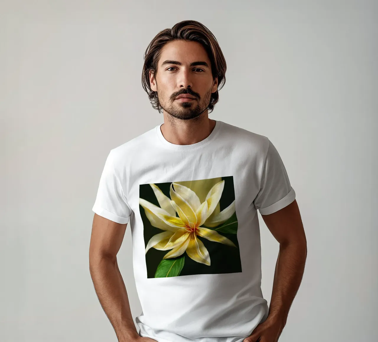 Macro fiore di gelsomino crapa t-shirt da Bold Blooms