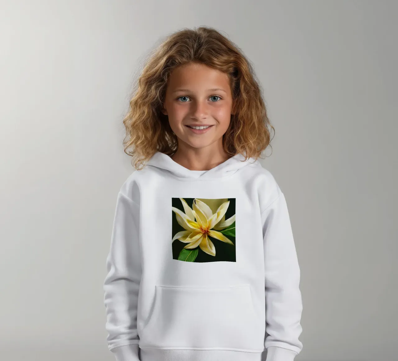 Macro fiore di gelsomino crapa felpa bambino con cappuccio da Bold Blooms