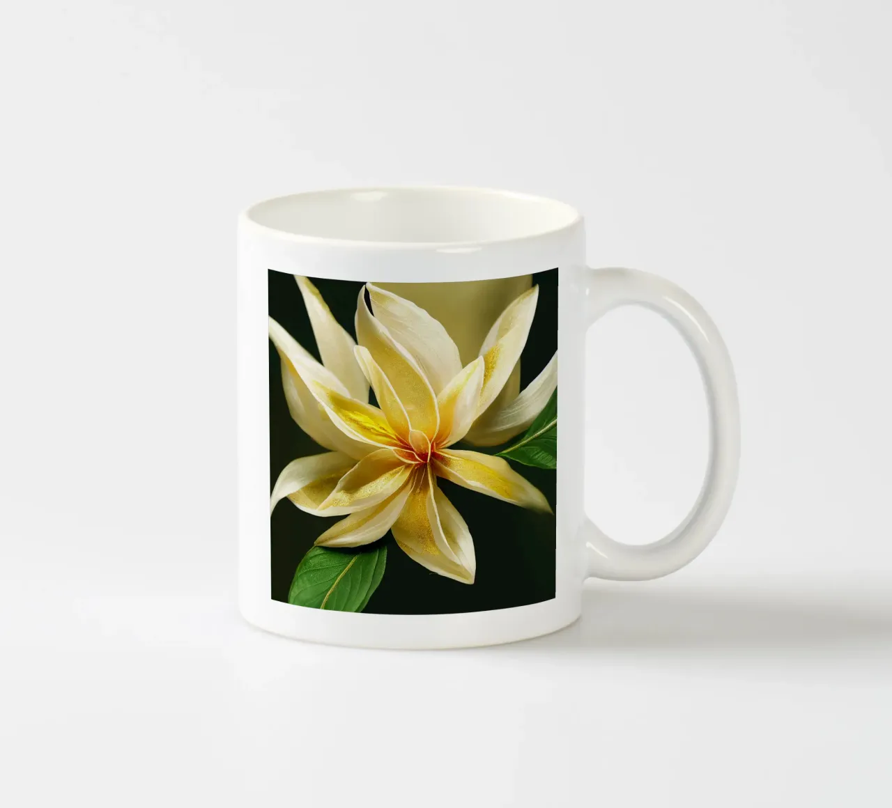 Makro-Krapp-Jasminblüte Keramik Tasse von Bold Blooms