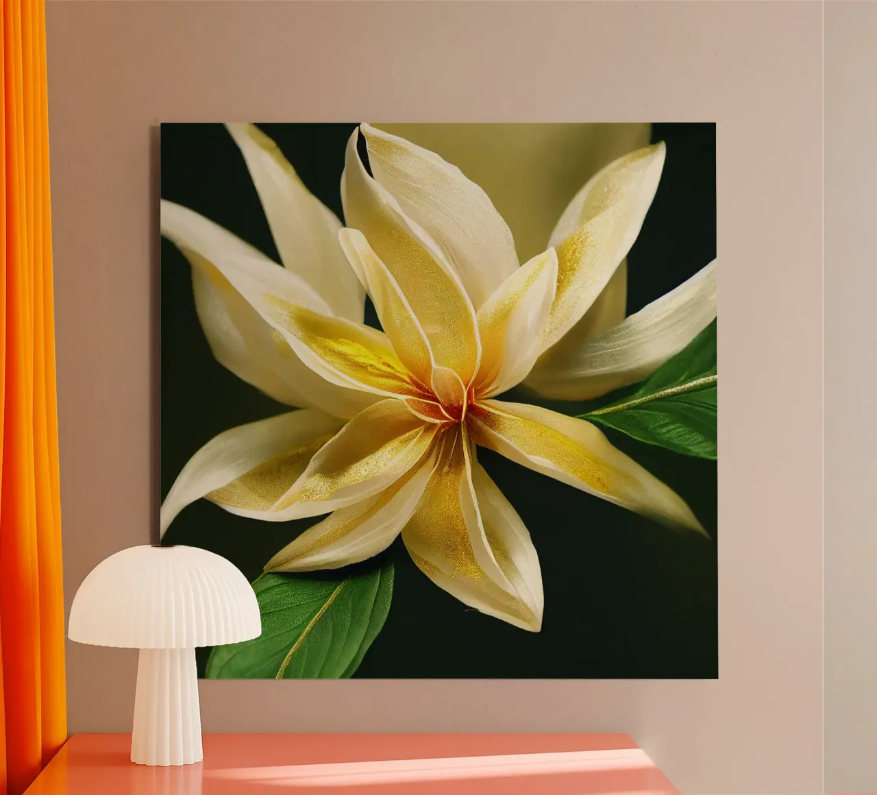 Macro fiore di gelsomino crapa alluminio dibond da Bold Blooms