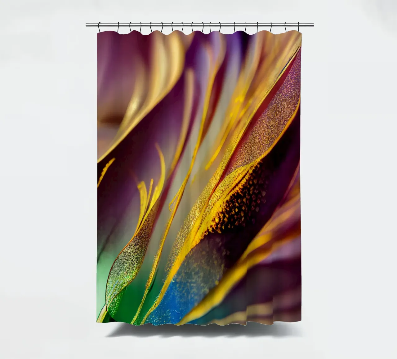 Macro Corona di fiori tenda da doccia da Bold Blooms