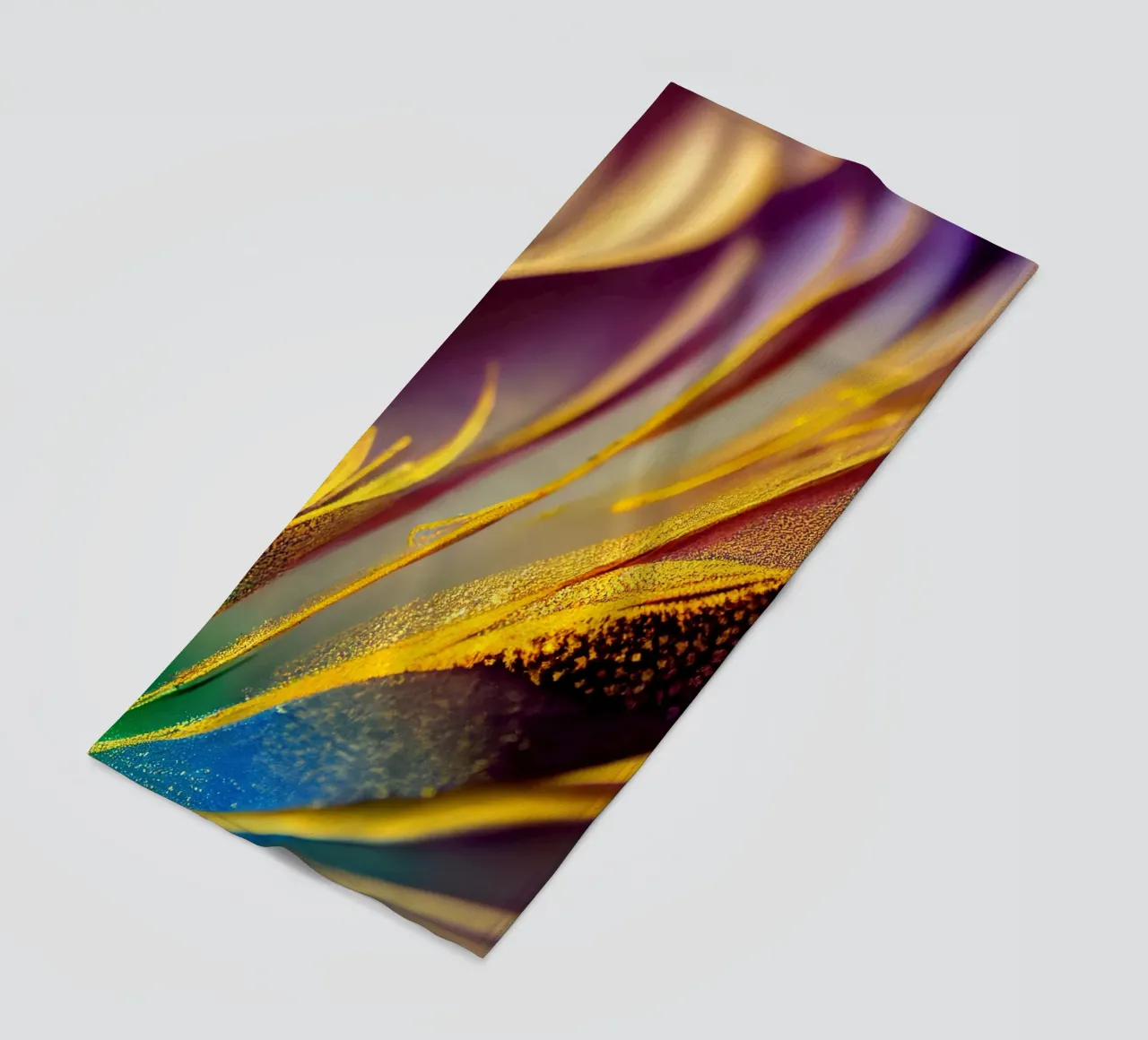 Macro Corona di fiori telo mare da Bold Blooms