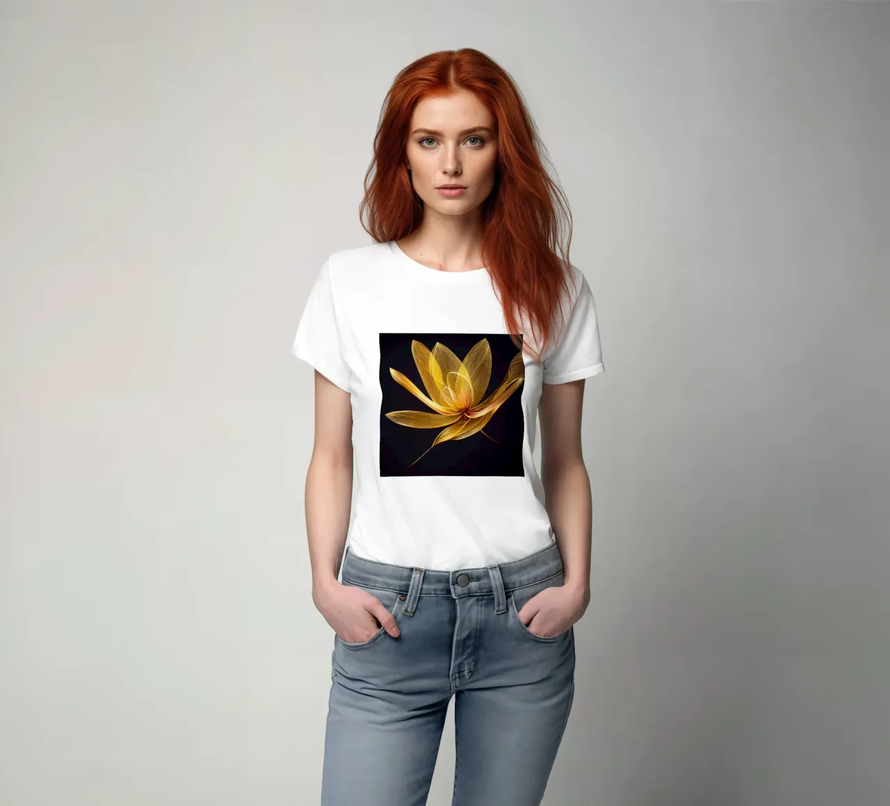 Macro fiore di Dahila t-shirt da Bold Blooms