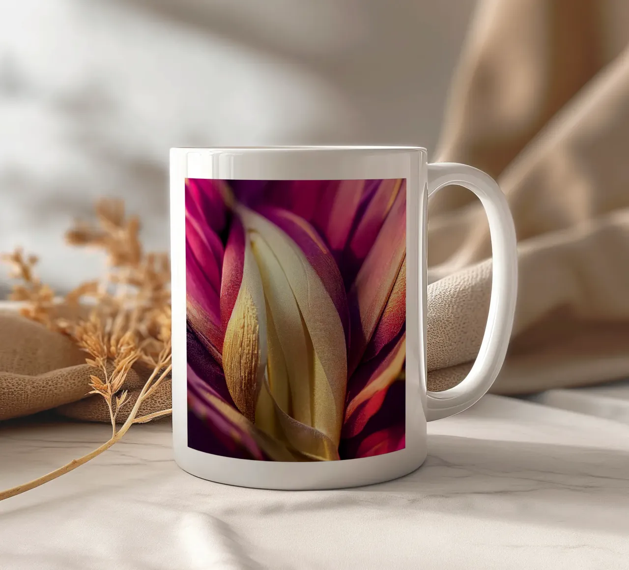 Macro fiore di Dahila tazza in ceramica da Bold Blooms
