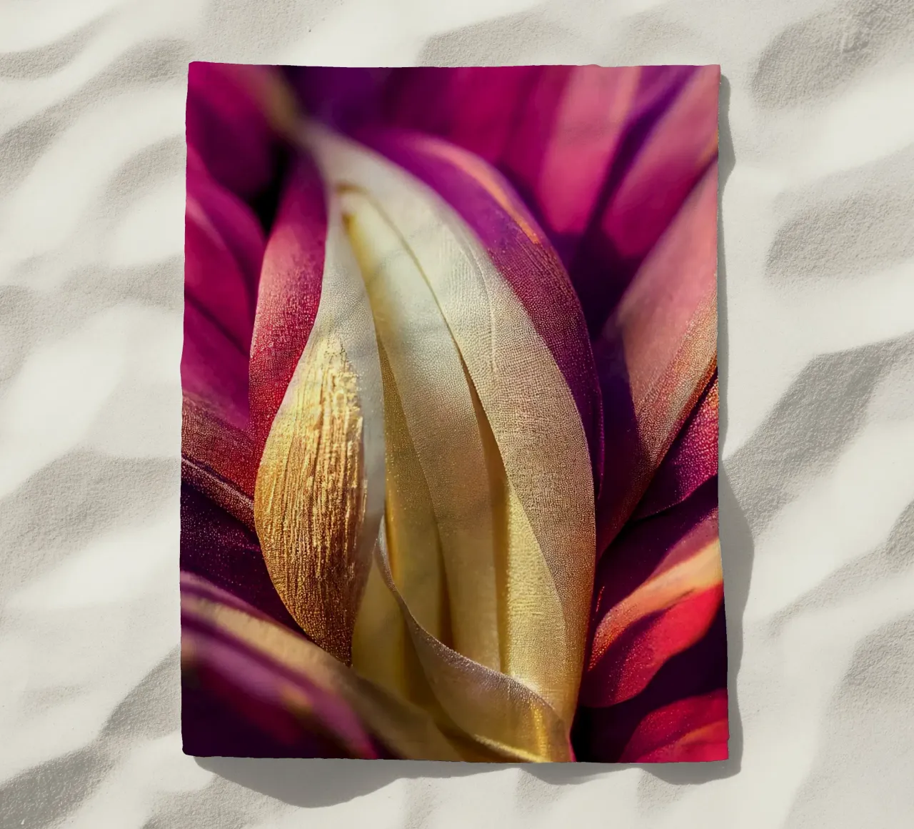 Macro fiore di Dahila telo mare da Bold Blooms