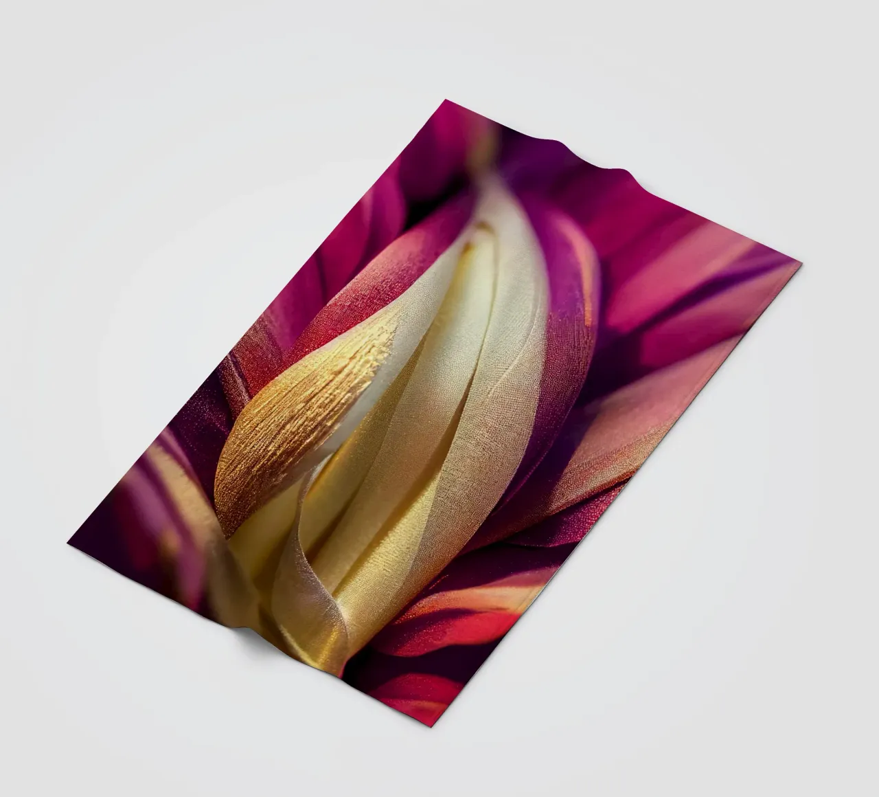 Macro fiore di Dahila coperta in pile da Bold Blooms