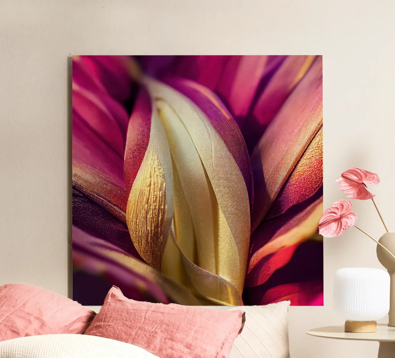 Macro fiore di Dahila alluminio dibond da Bold Blooms