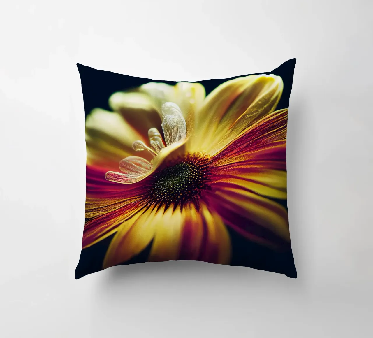 Macro margherita cuscino da Bold Blooms