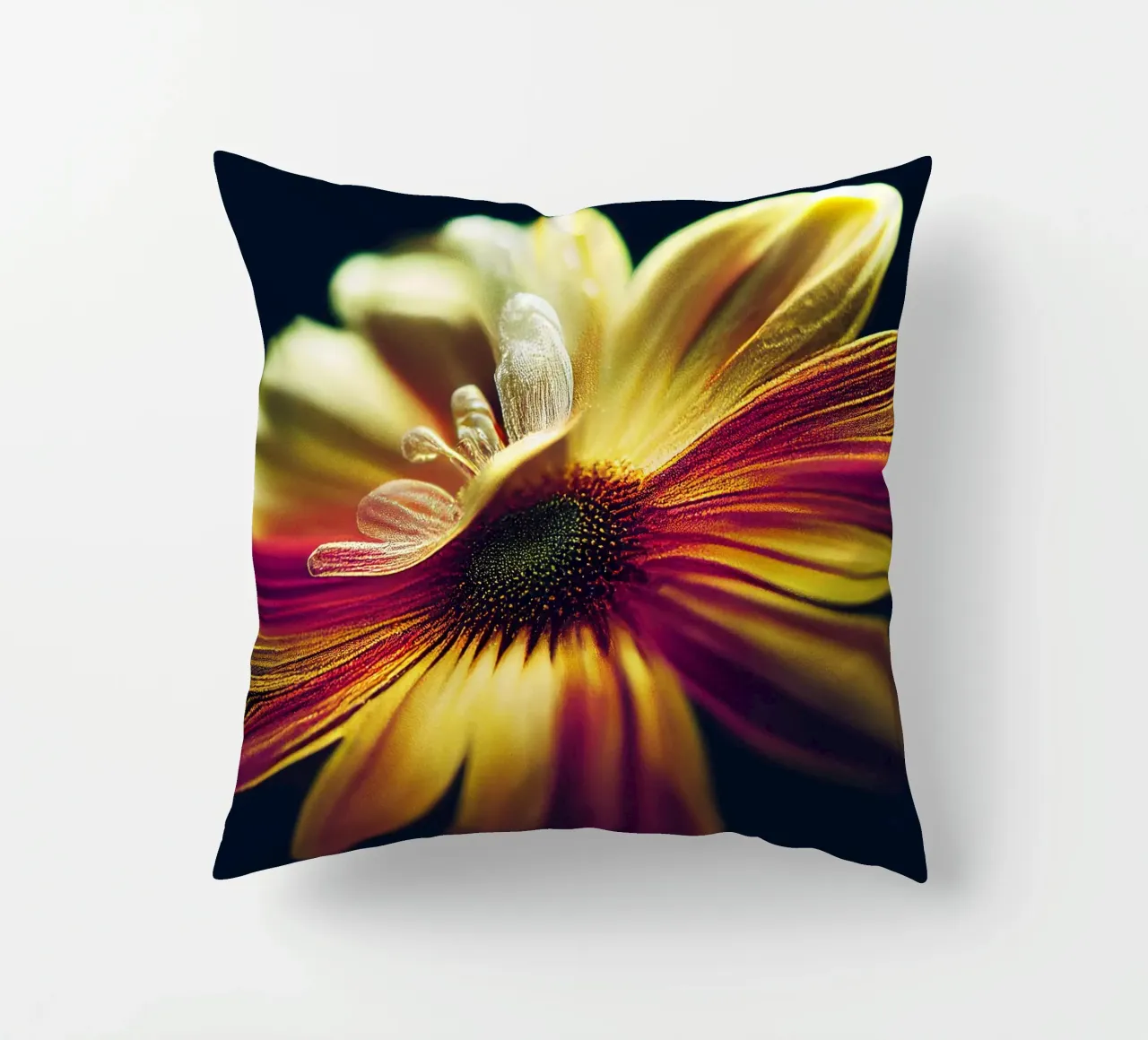 Macro margherita cuscino da Bold Blooms