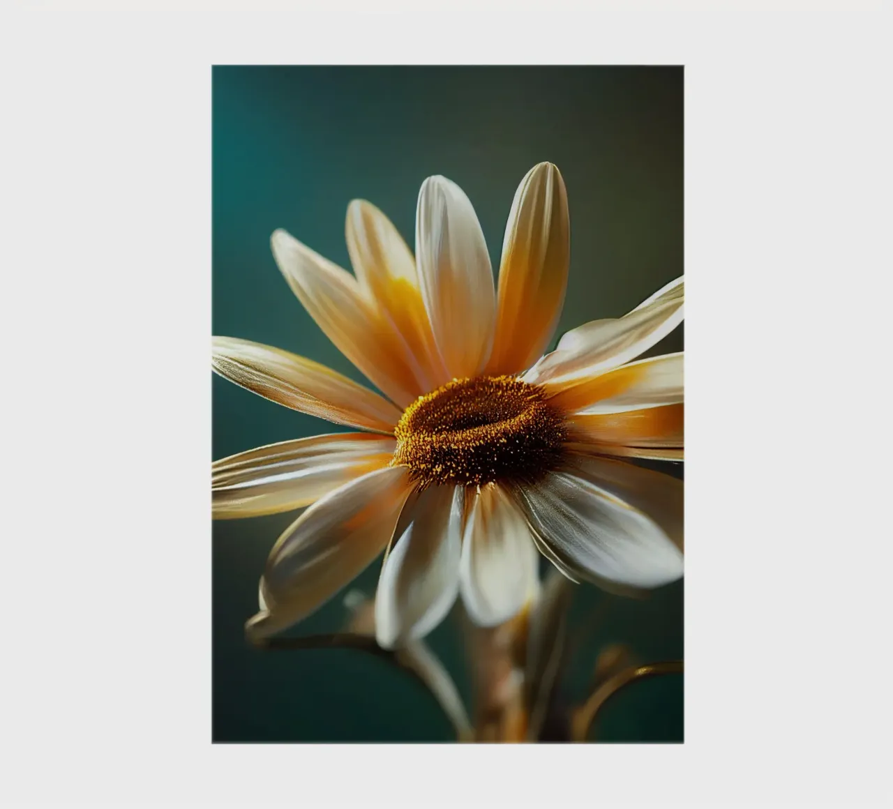 Macro Daisy Flower notebook by Bold Blooms