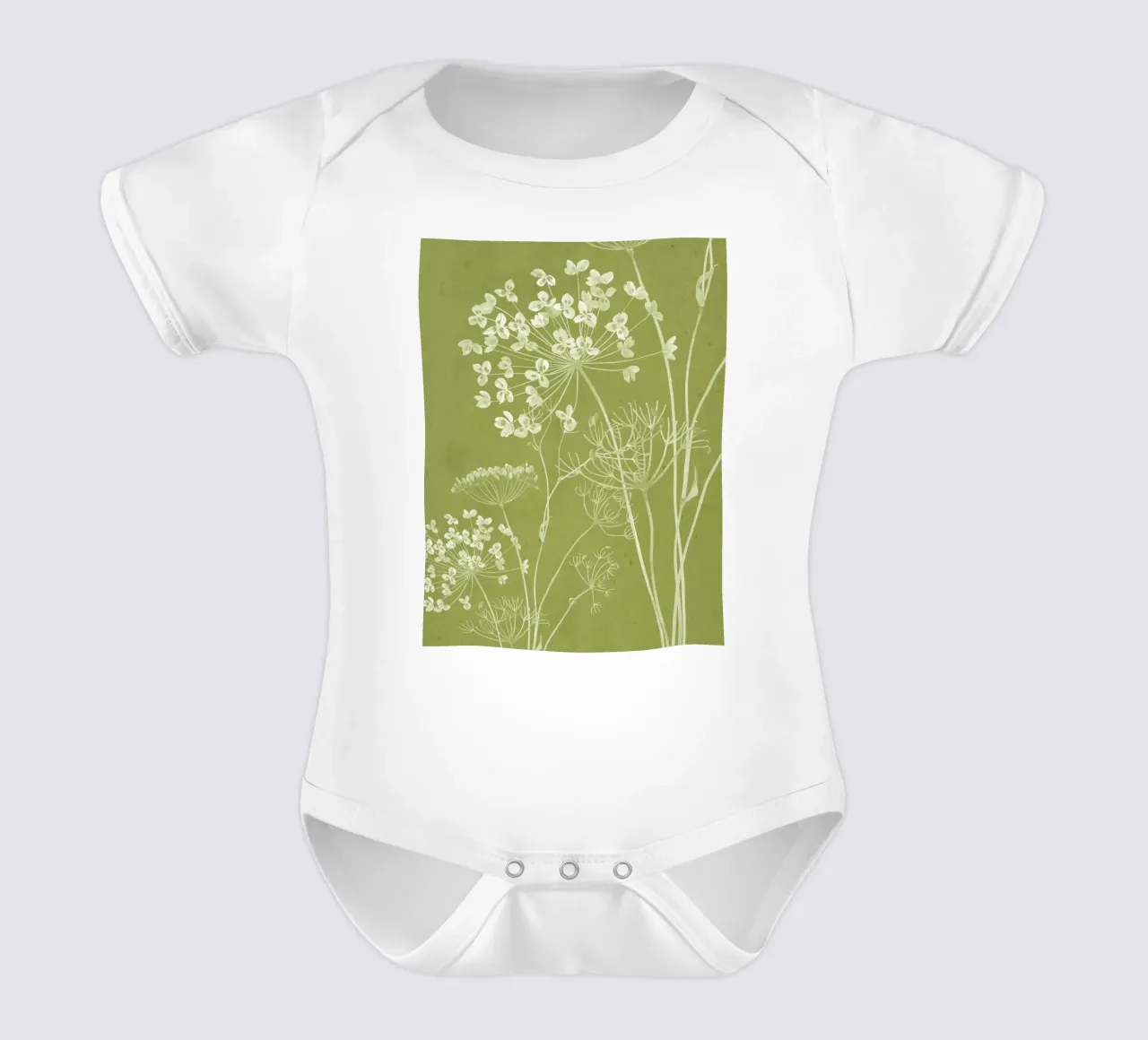 Fiori selvatici 14 body neonato maniche corte da ThingDesign