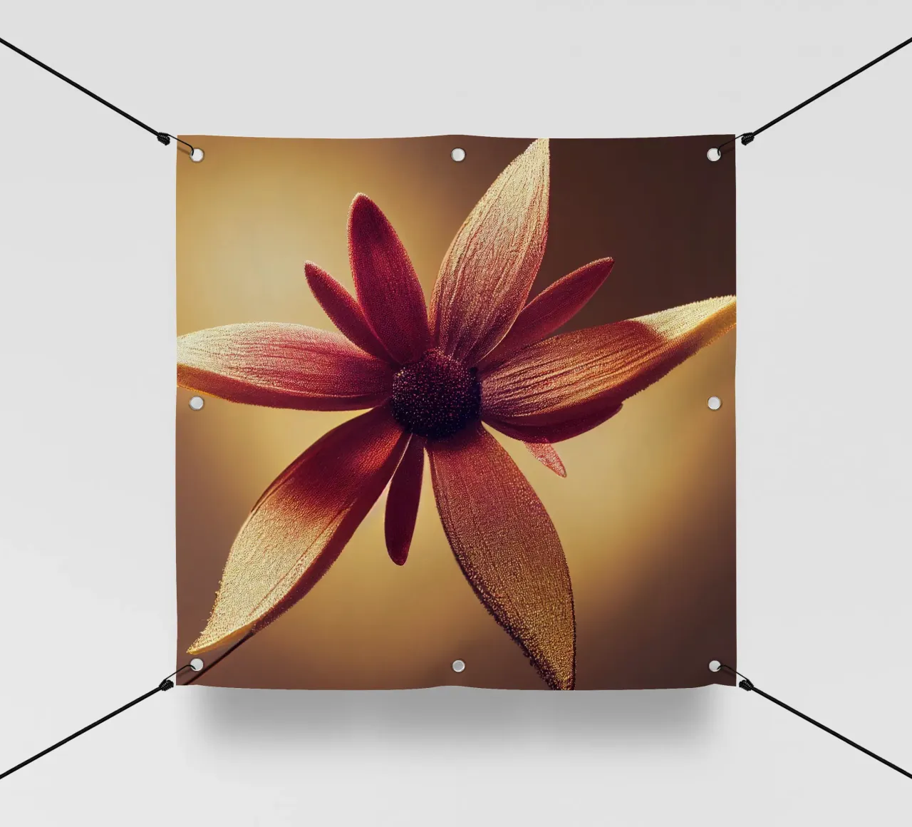 Macro fiore di margherita telo in pvc da Bold Blooms