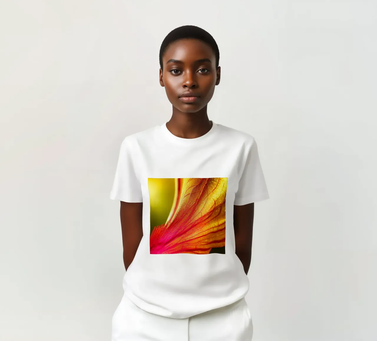 Macro Delonix Regia Flower t-shirt da Bold Blooms