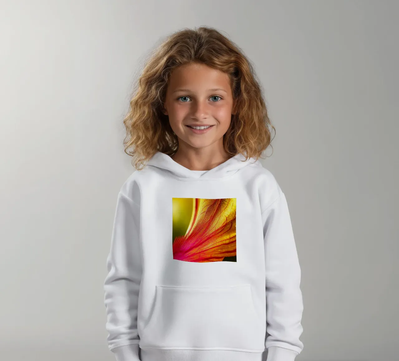Macro Delonix Regia Flower felpa bambino con cappuccio da Bold Blooms