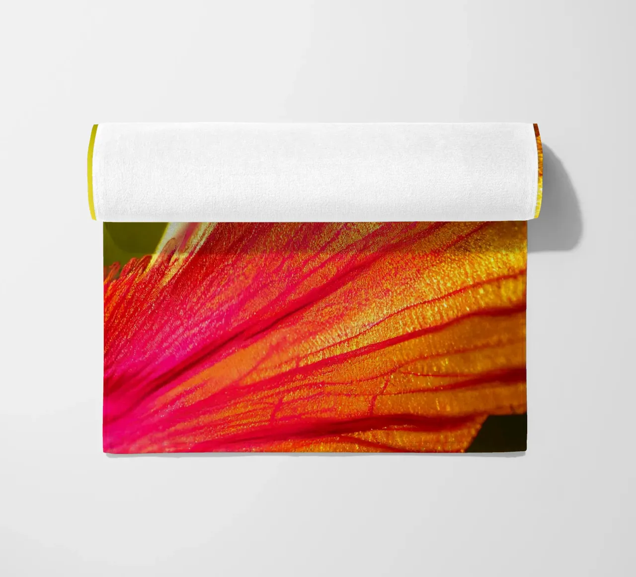 Makro Delonix Regia Blume Strandtuch von Bold Blooms