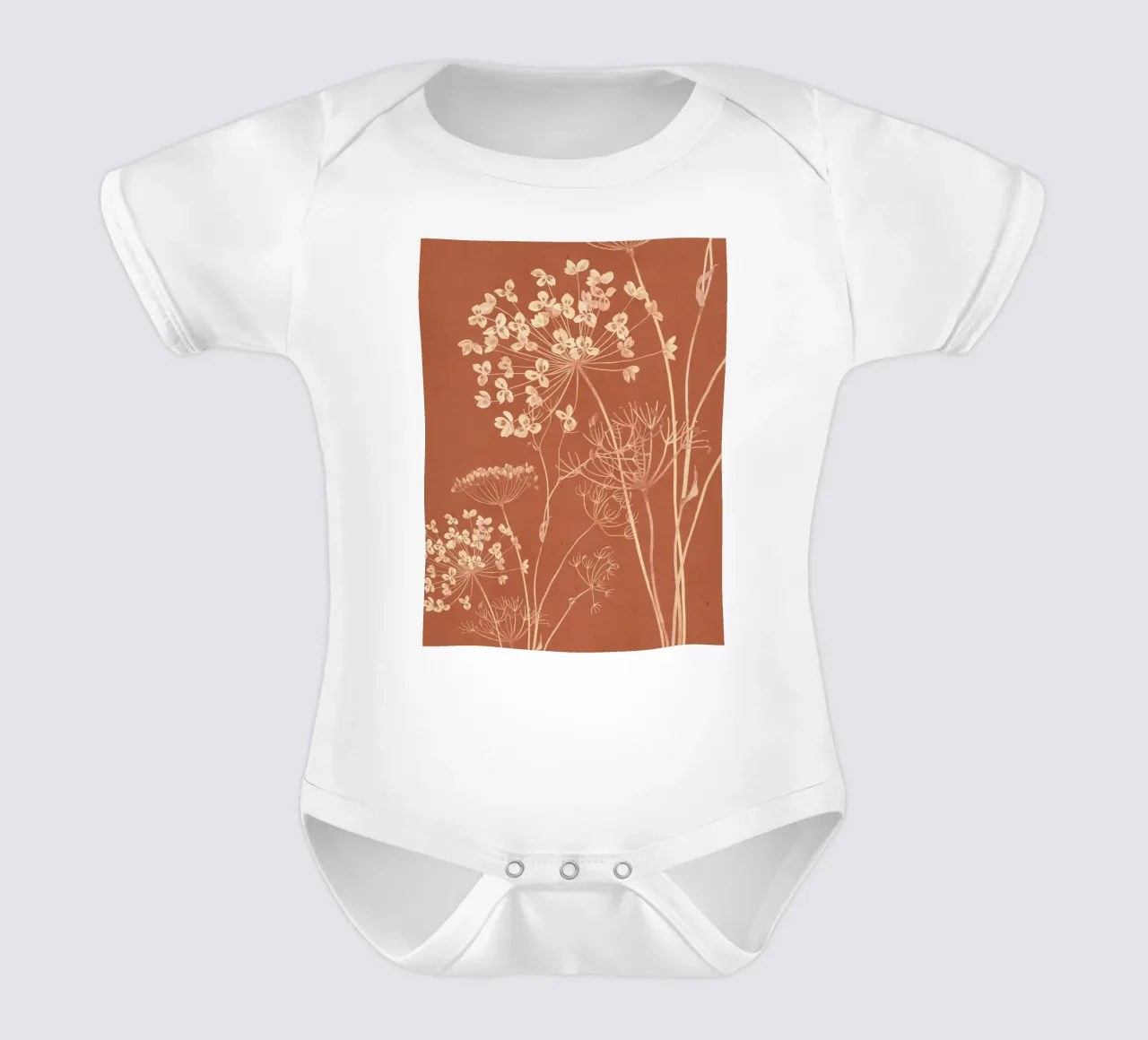 Fiori selvatici 15 body neonato maniche corte da ThingDesign