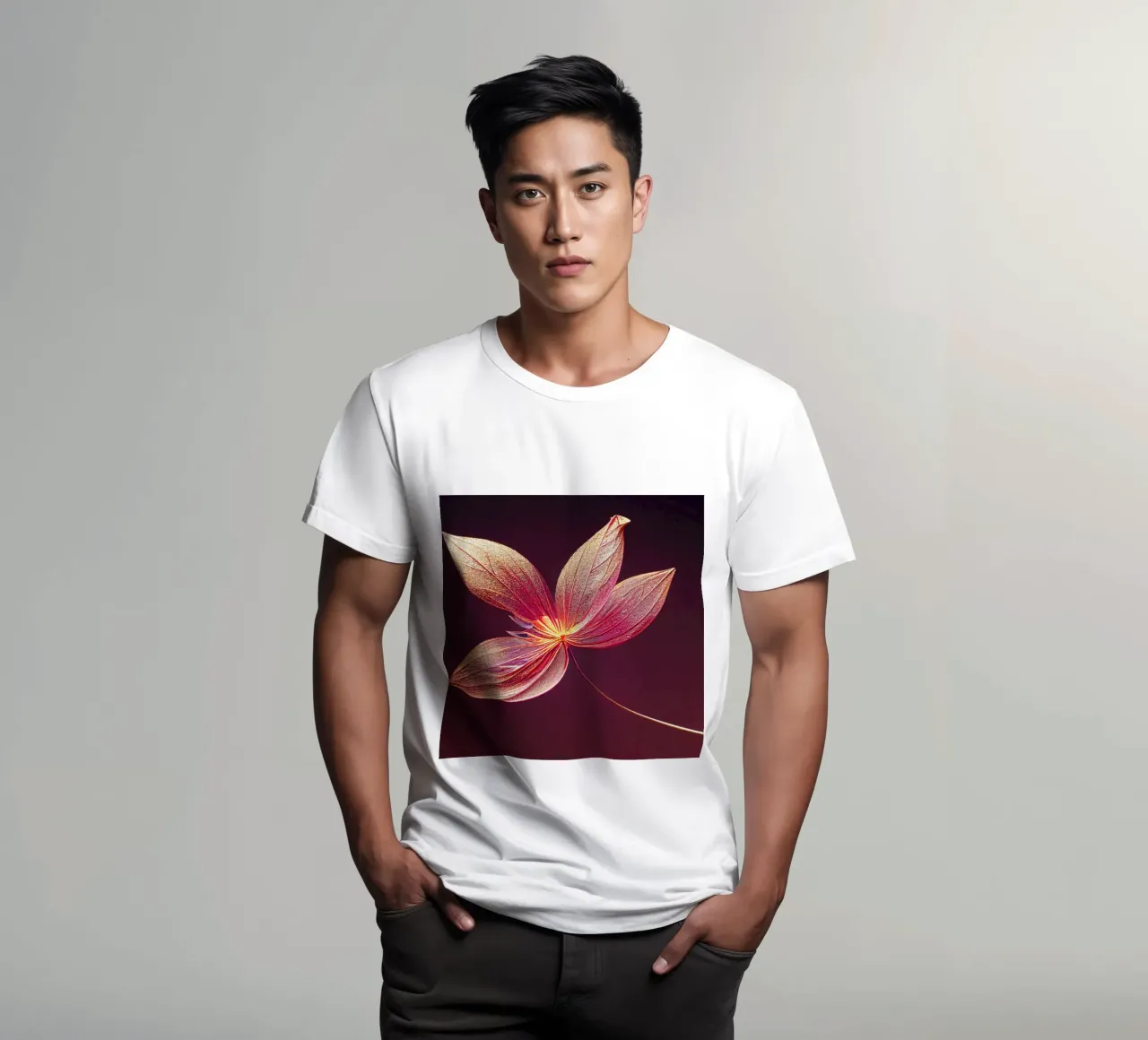 Macro Delonix Regia Flower t-shirt da Bold Blooms