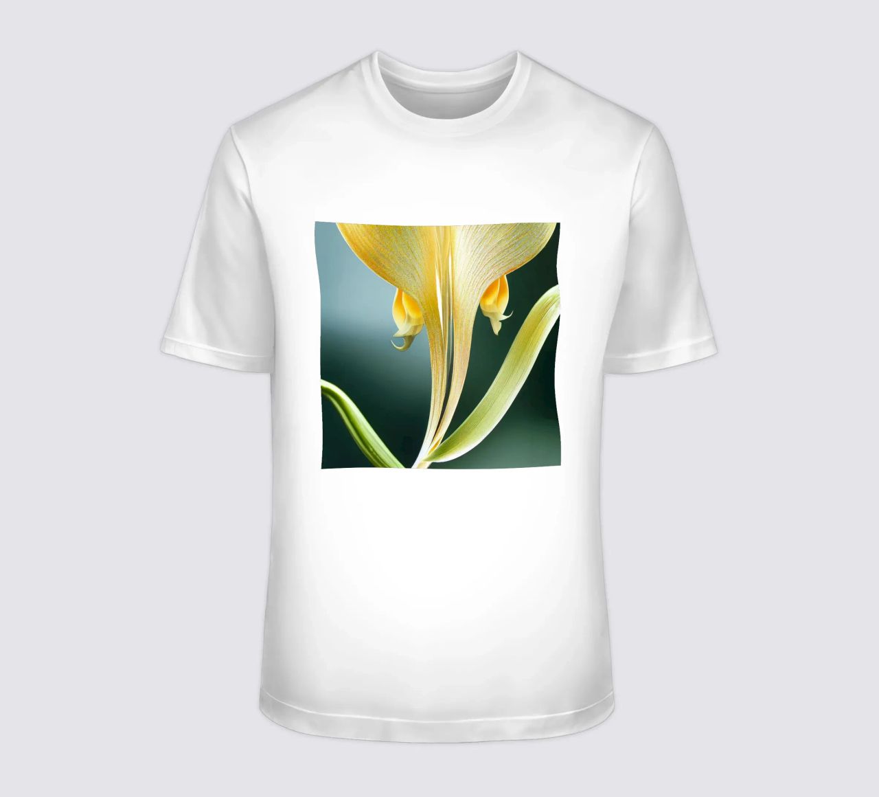 Macro fiore di orchidea coda di volpe t-shirt da Bold Blooms