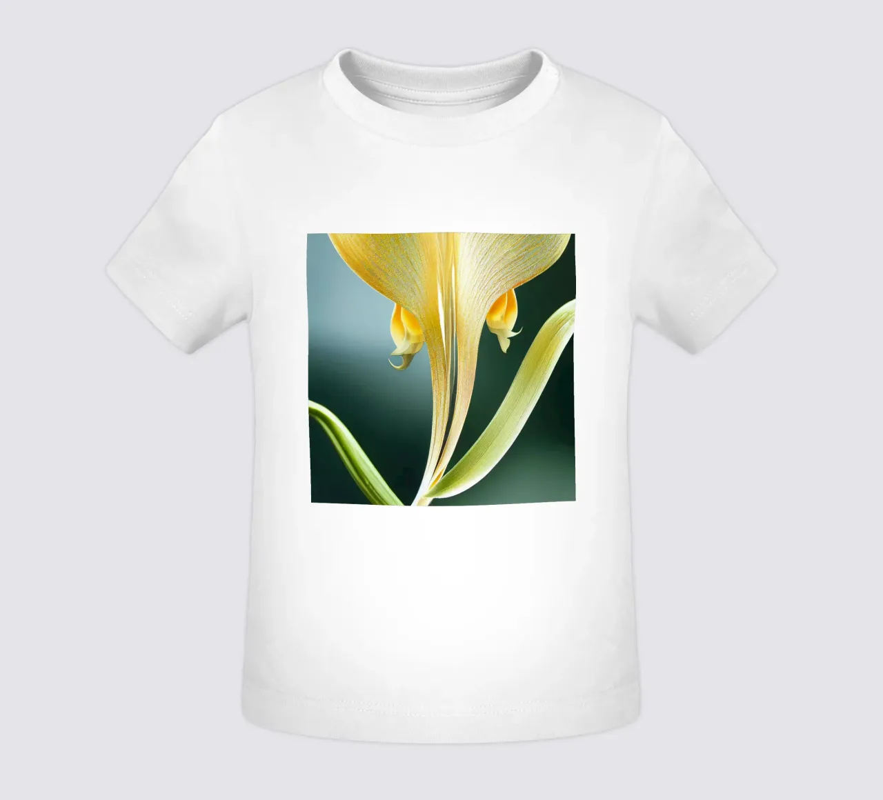 Macro vossenstaart orchidee bloem baby t-shirt van Bold Blooms