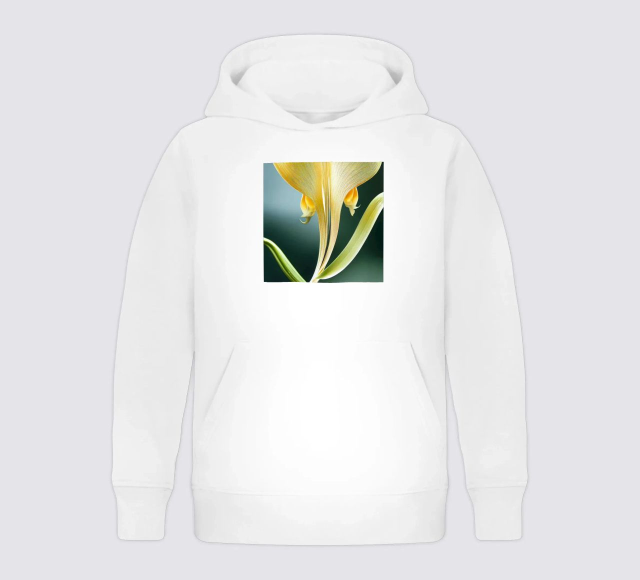 Macro fiore di orchidea coda di volpe felpa bambino con cappuccio da Bold Blooms