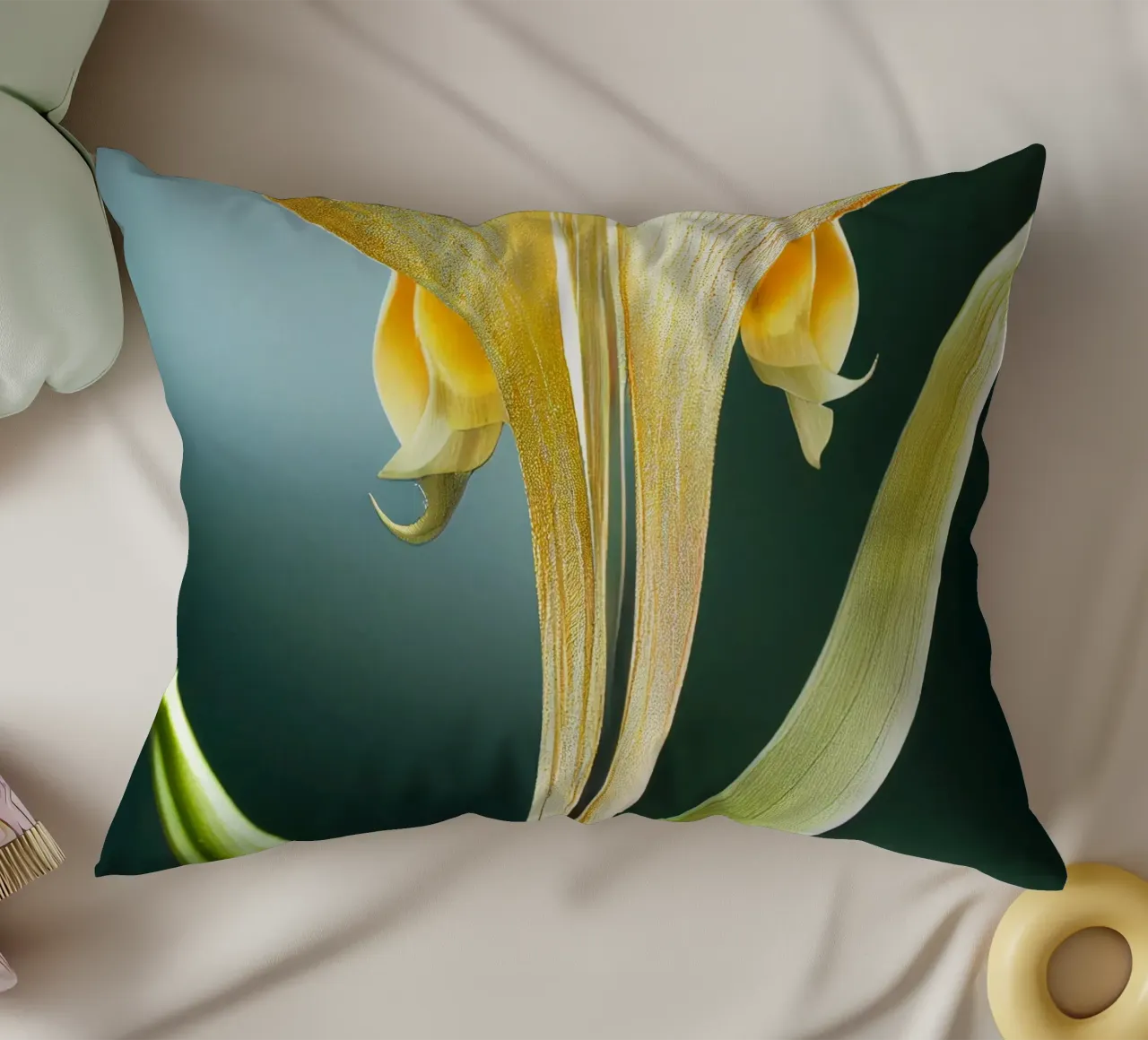 Macro fleur de sétaire coussin de Bold Blooms
