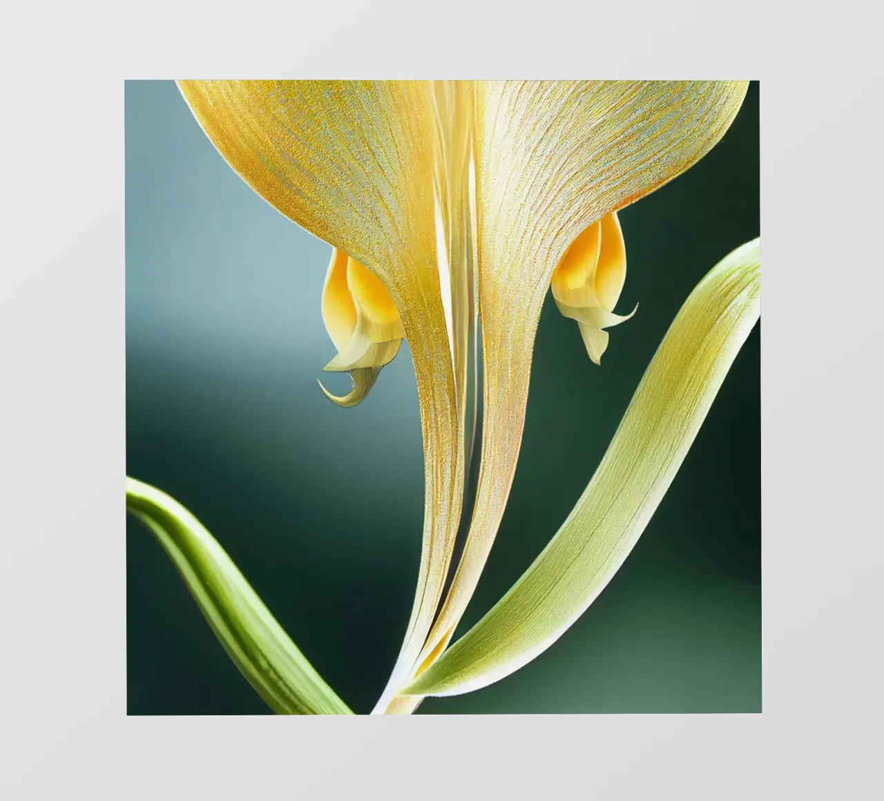 Macro fiore di orchidea coda di volpe telo in pvc da Bold Blooms