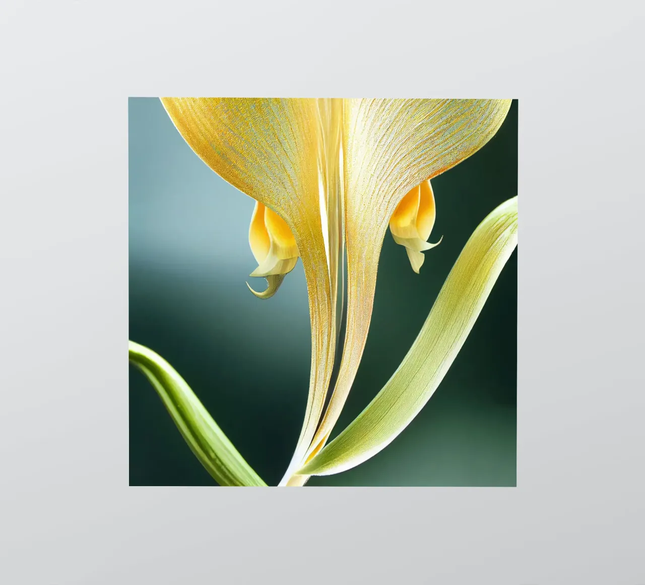 Macro fiore di orchidea coda di volpe adesivo da Bold Blooms