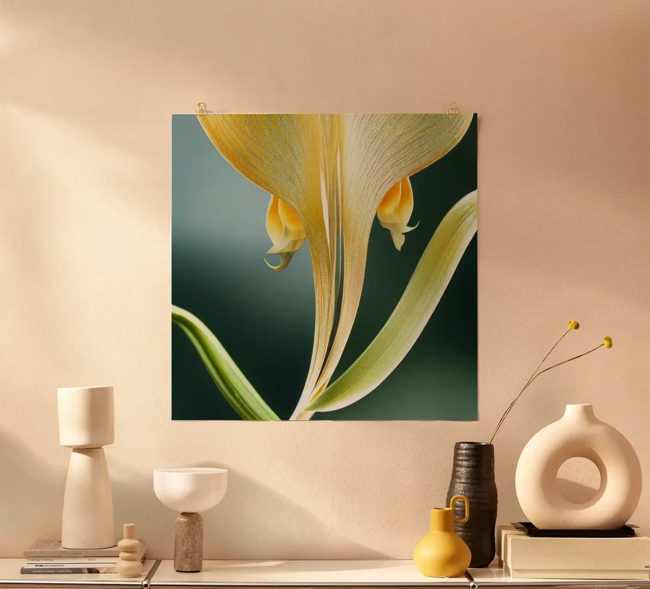 Makro Fuchsschwanz Orchidee Blume Hahnemühle von Bold Blooms