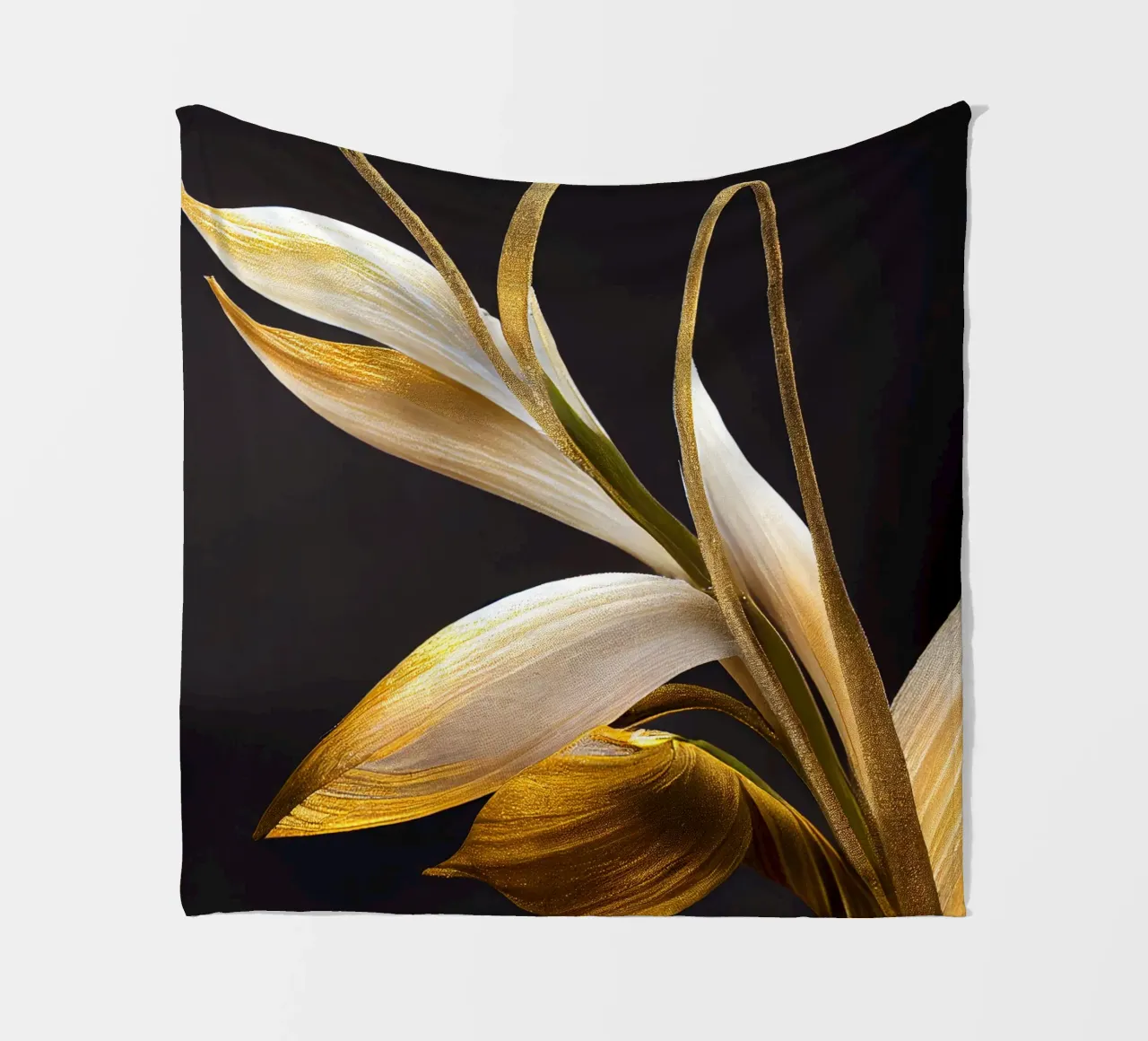 Macro fiore di orchidea coda di volpe coperta in pile da Bold Blooms
