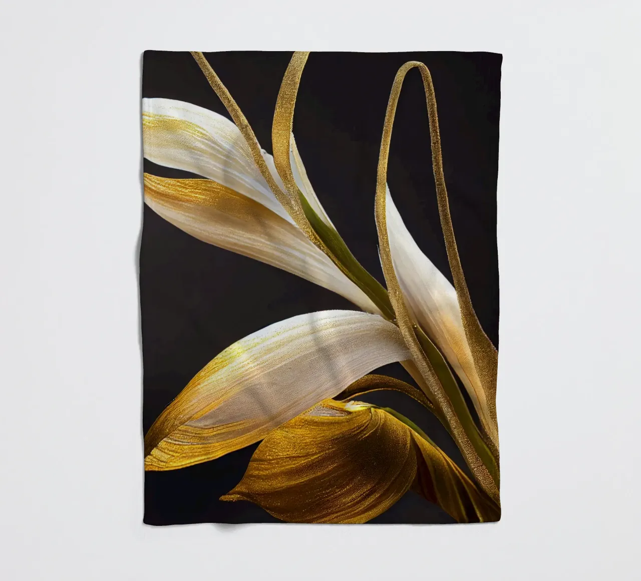 Macro fiore di orchidea coda di volpe coperta in pile da Bold Blooms