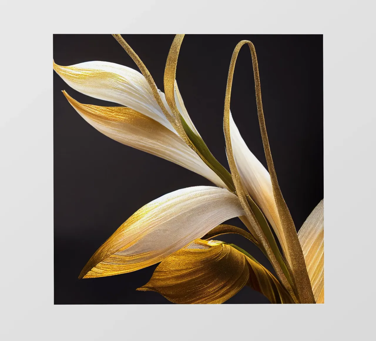 Macro fiore di orchidea coda di volpe telo in pvc da Bold Blooms