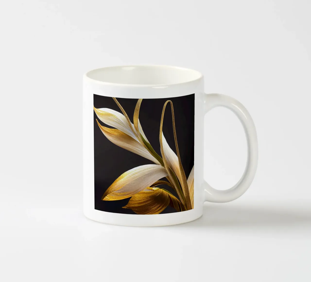 Macro fiore di orchidea coda di volpe tazza in ceramica da Bold Blooms