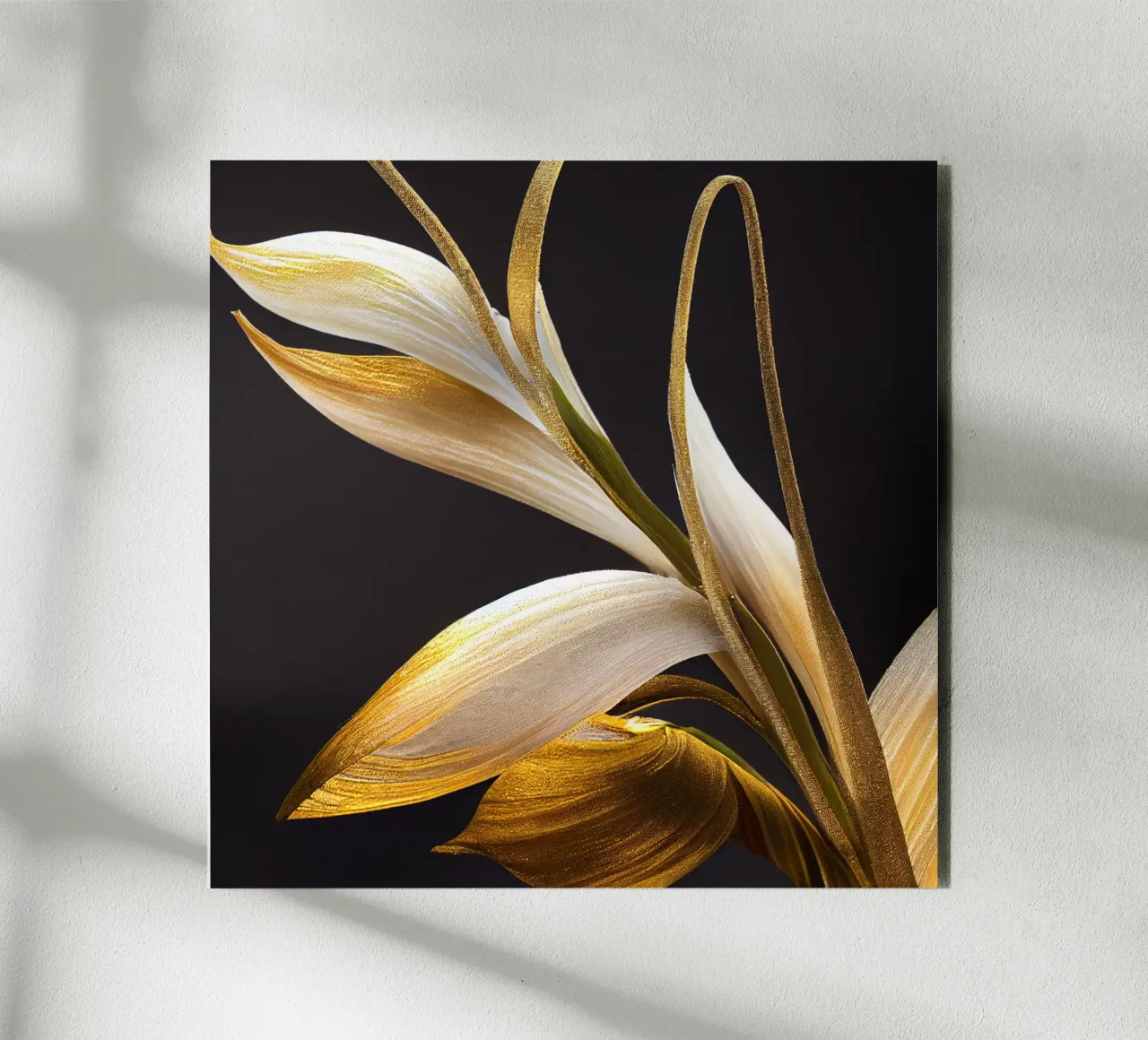 Macro fiore di orchidea coda di volpe alluminio dibond da Bold Blooms