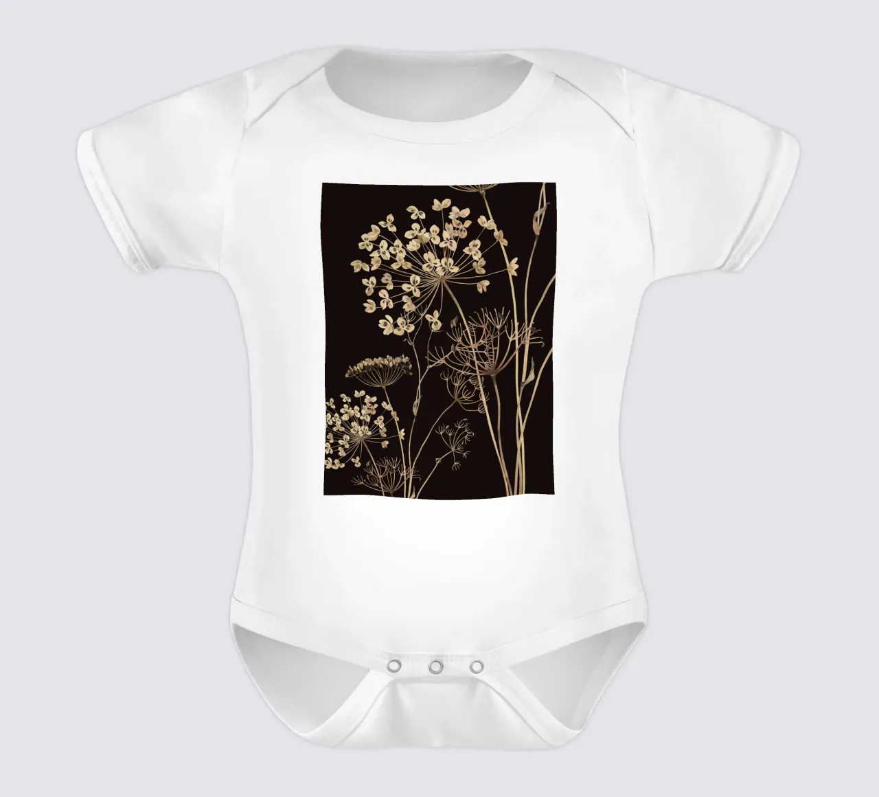 Fiori selvatici 10 body neonato maniche corte da ThingDesign