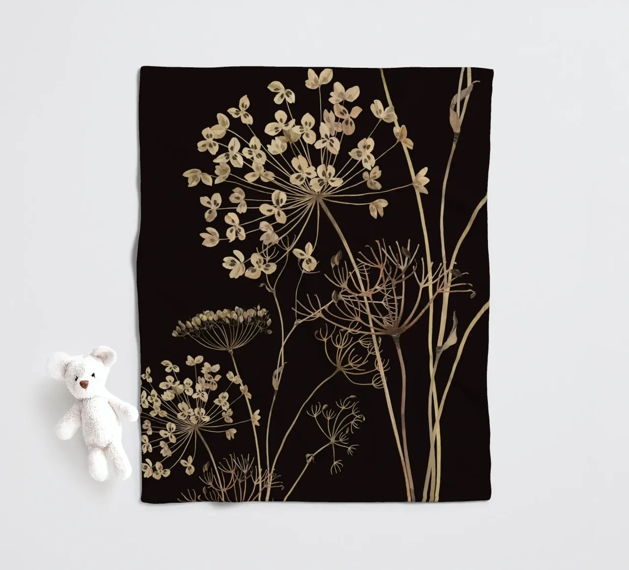 Fiori selvatici 10 coperta in pile da ThingDesign