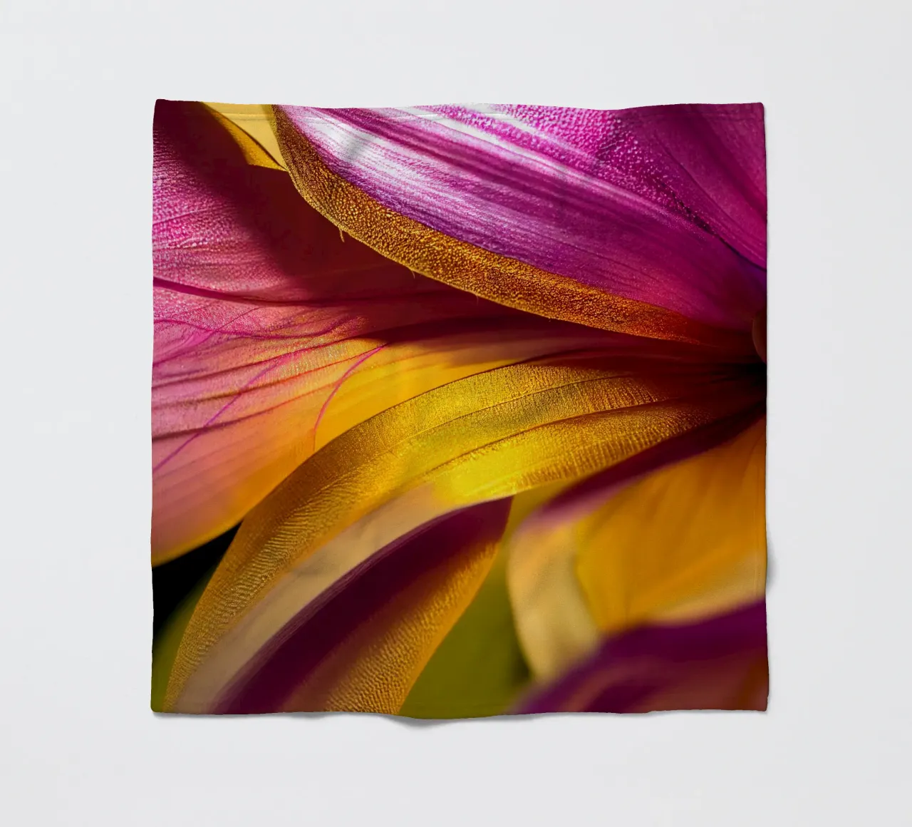 Macro Glory Lily Flower fleece blanket by Bold Blooms