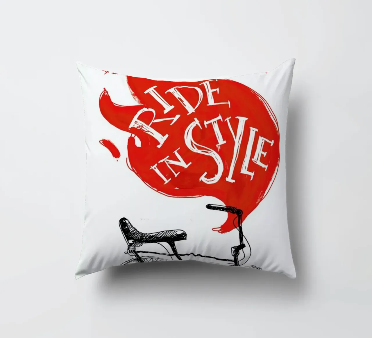 Ride decorative cushion by Doozal