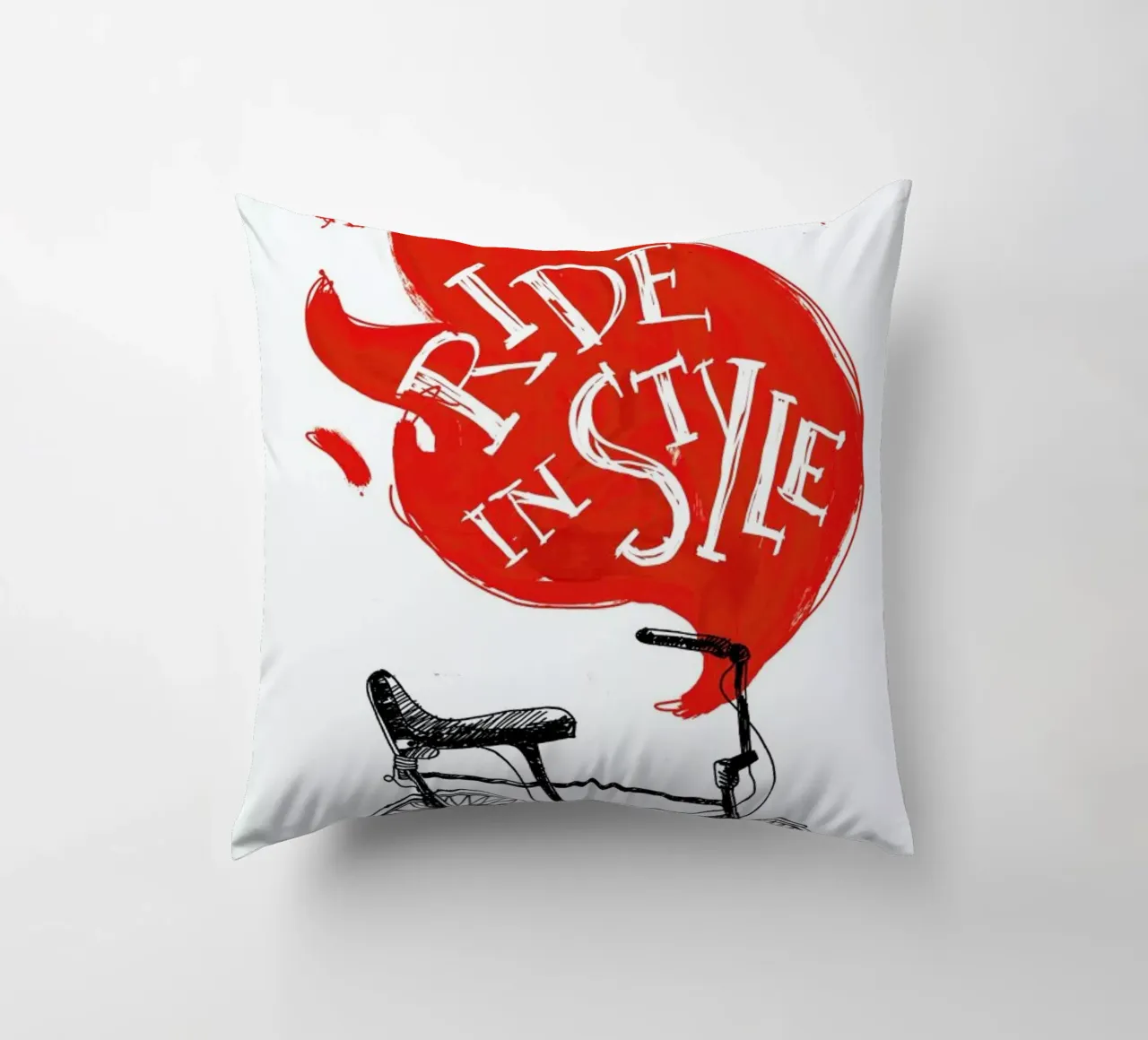 Ride decorative cushion by Doozal