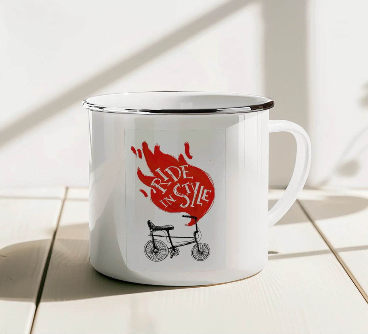 Ride tazza in smalto da Doozal