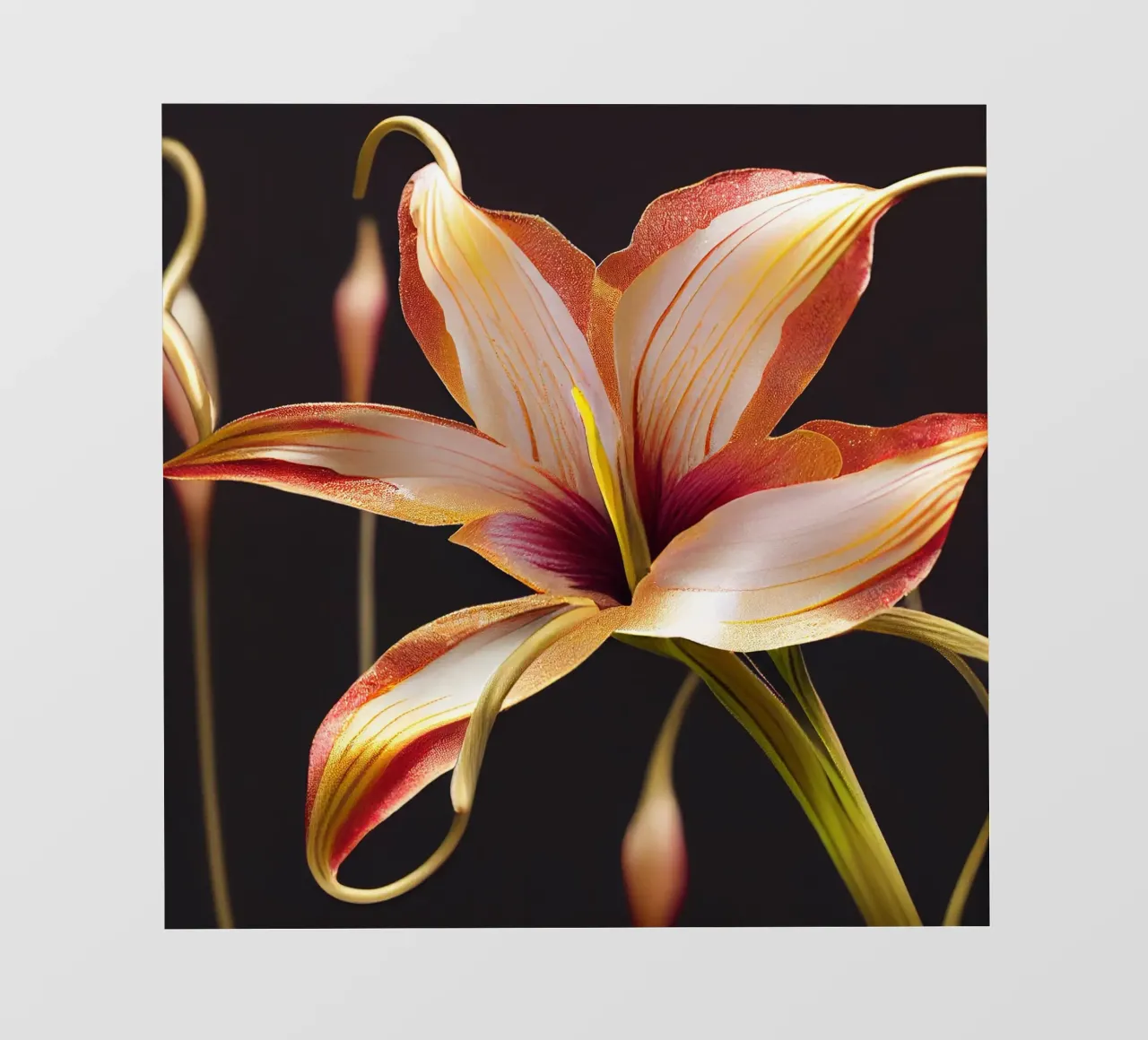 Macro Glory Lily Flower telo in pvc da Bold Blooms