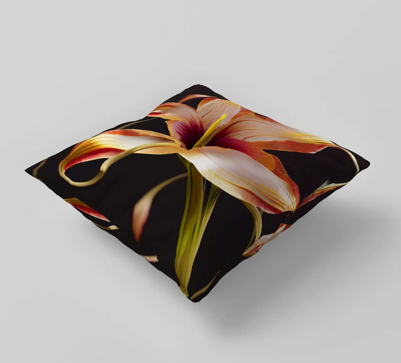 Macro Glory Lily Flower cuscino da Bold Blooms