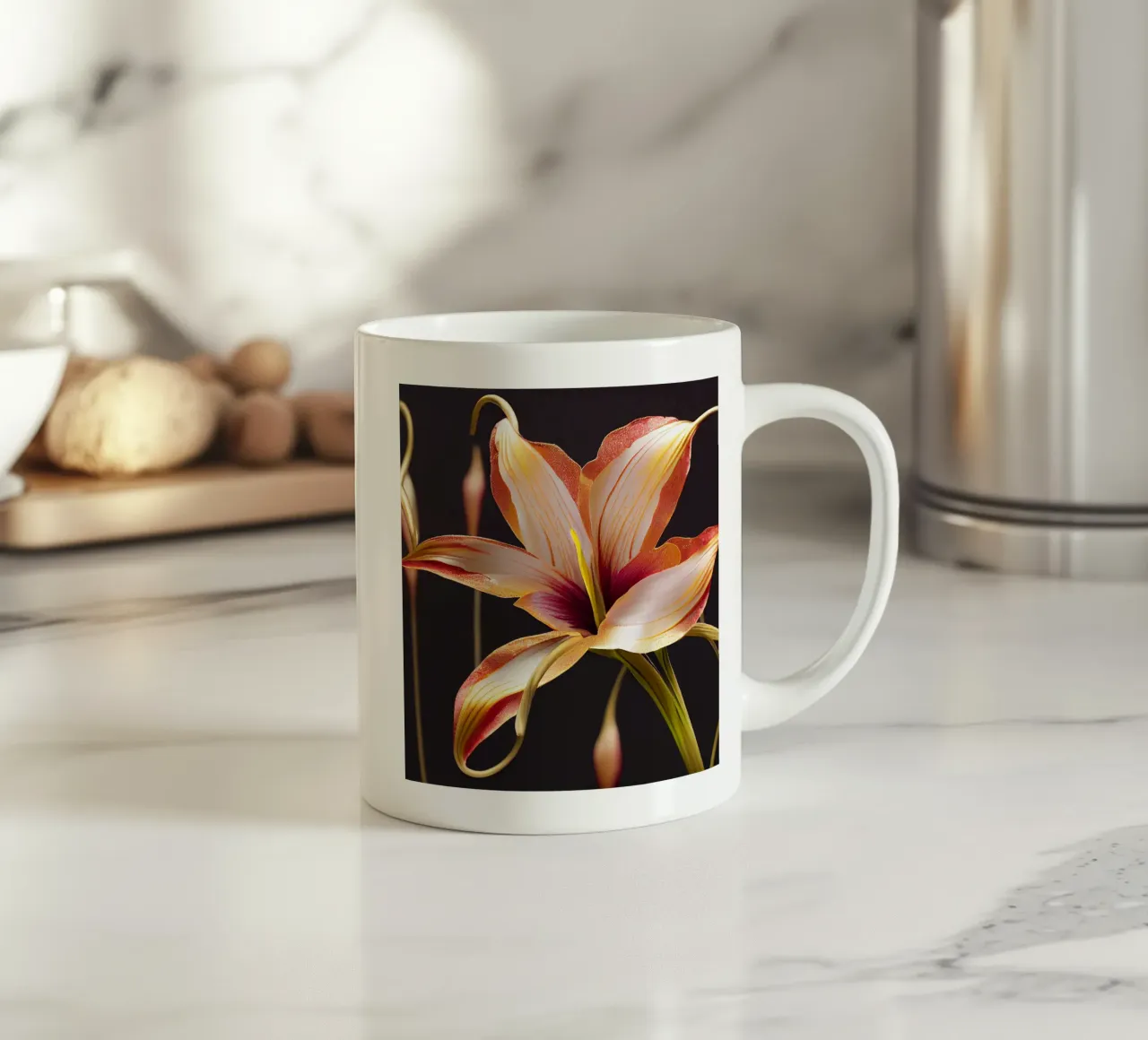 Macro Glory Lily Flower tazza in ceramica da Bold Blooms