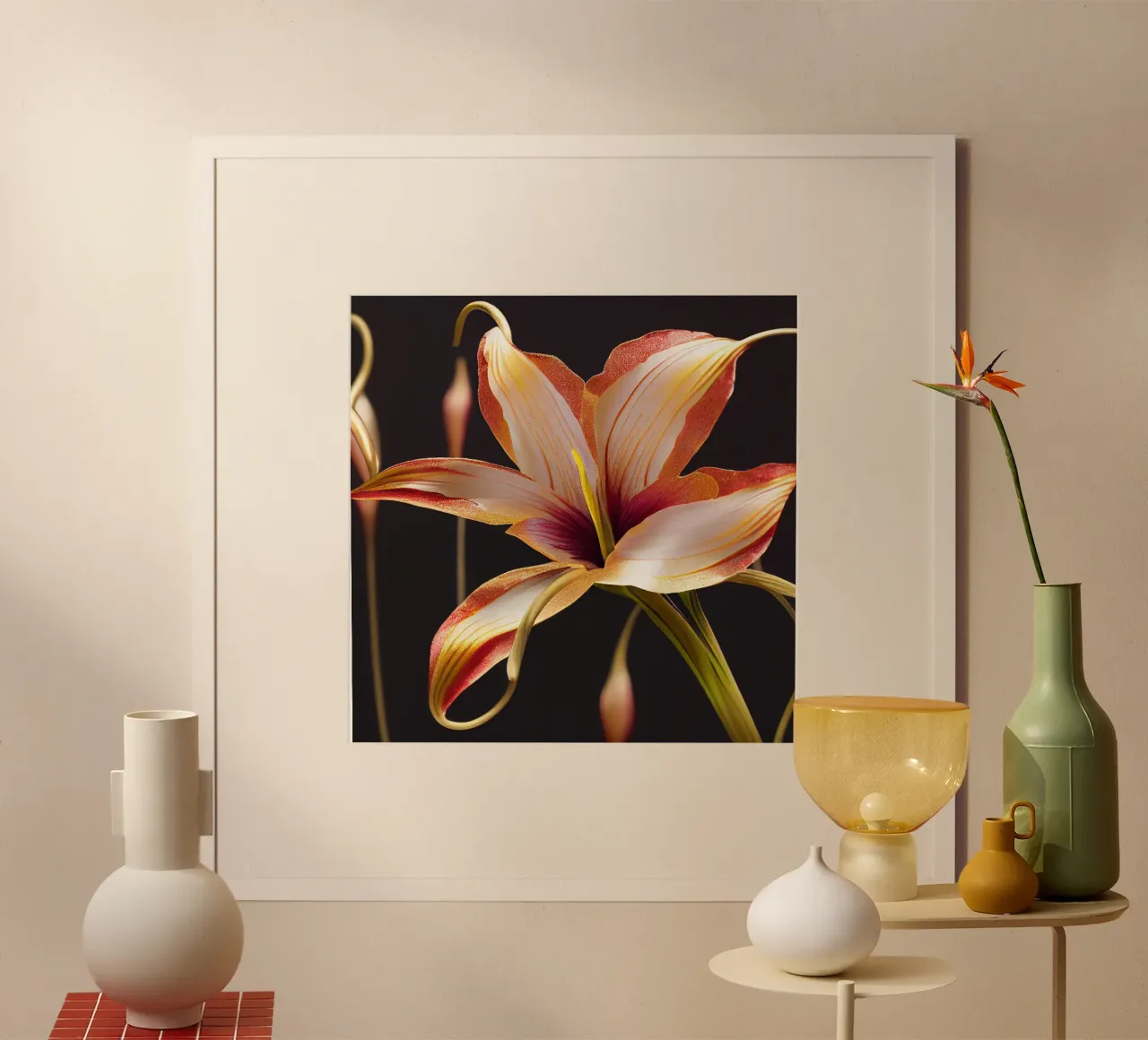 Macro Glory Lily Flower poster da Bold Blooms