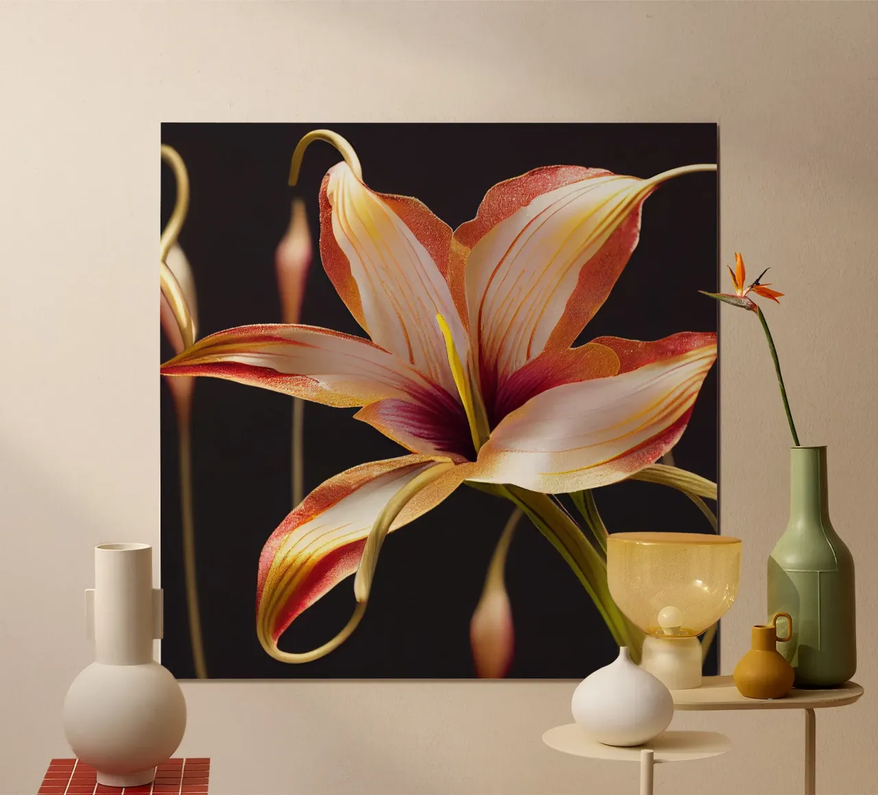 Macro Glory Lily Flower poster da Bold Blooms