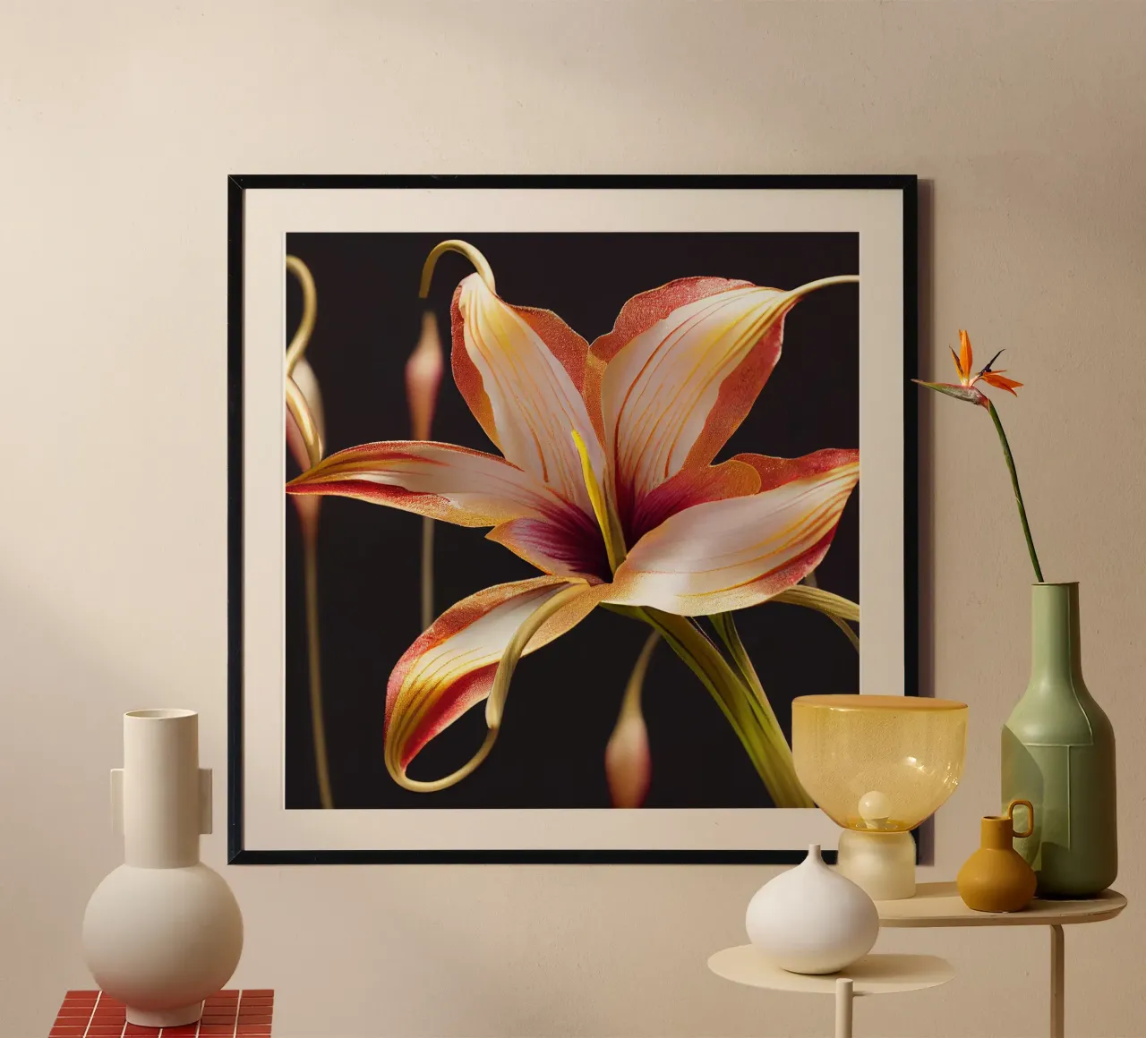 Macro Glory Lily Flower poster da Bold Blooms