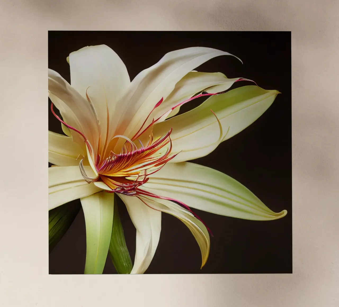 Macro Grande fiore di giglio crinum pellicola backlit da Bold Blooms