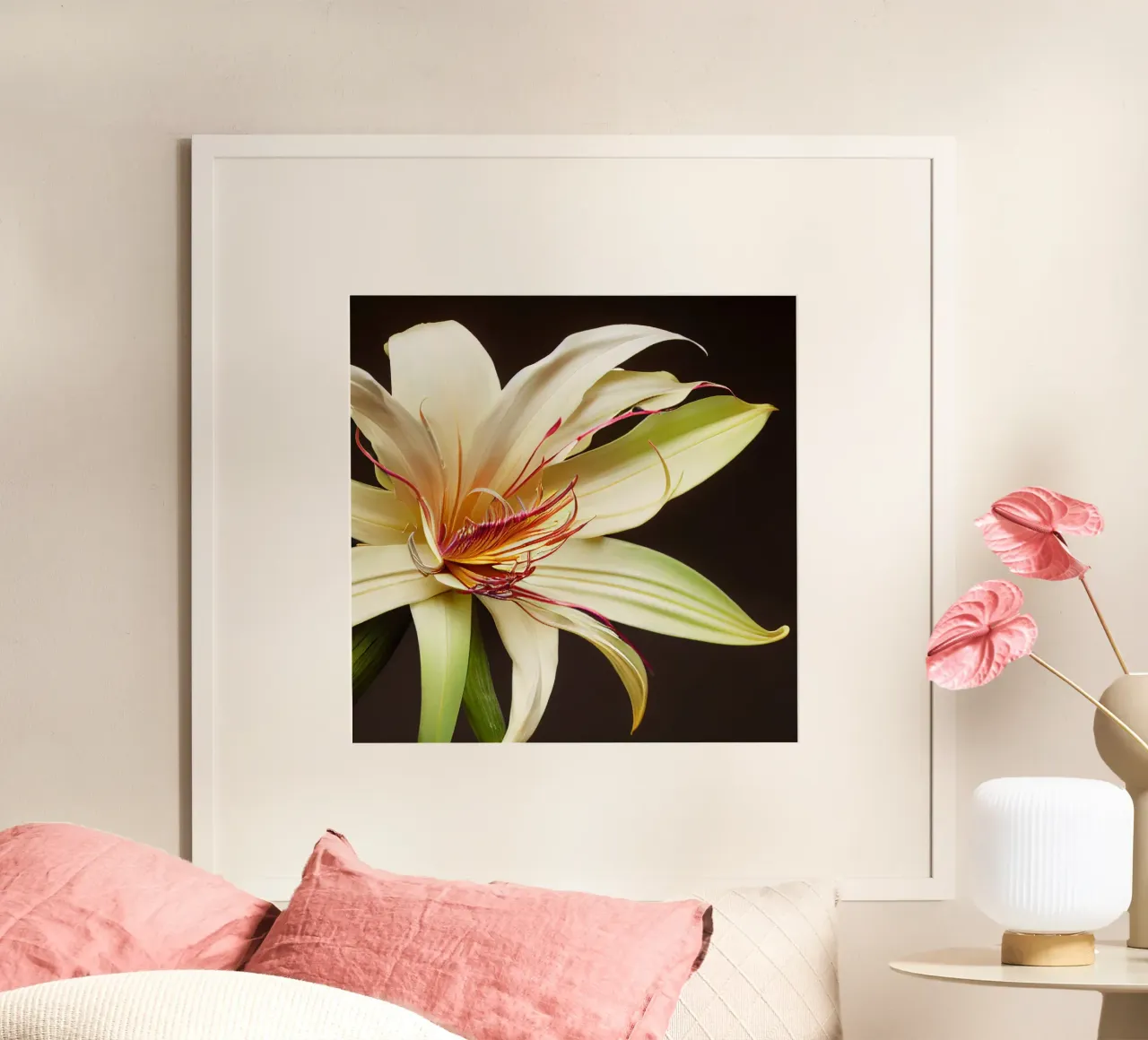 Macro Grande fiore di giglio crinum carta hahnemühle da Bold Blooms