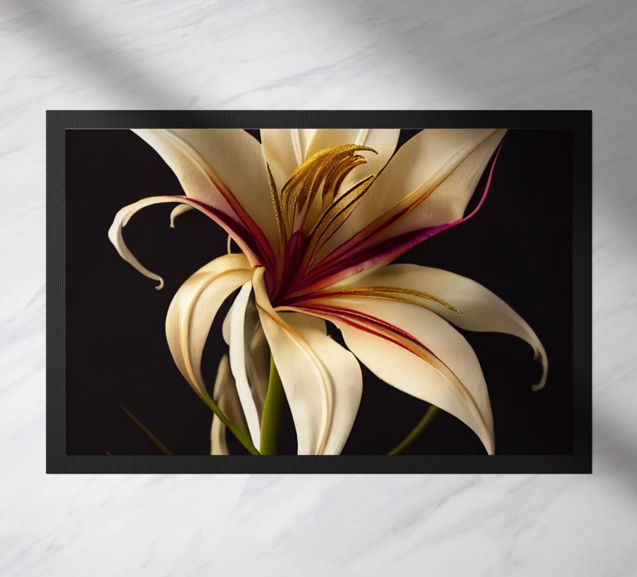 Macro Grande fiore di giglio crinum zerbino da Bold Blooms