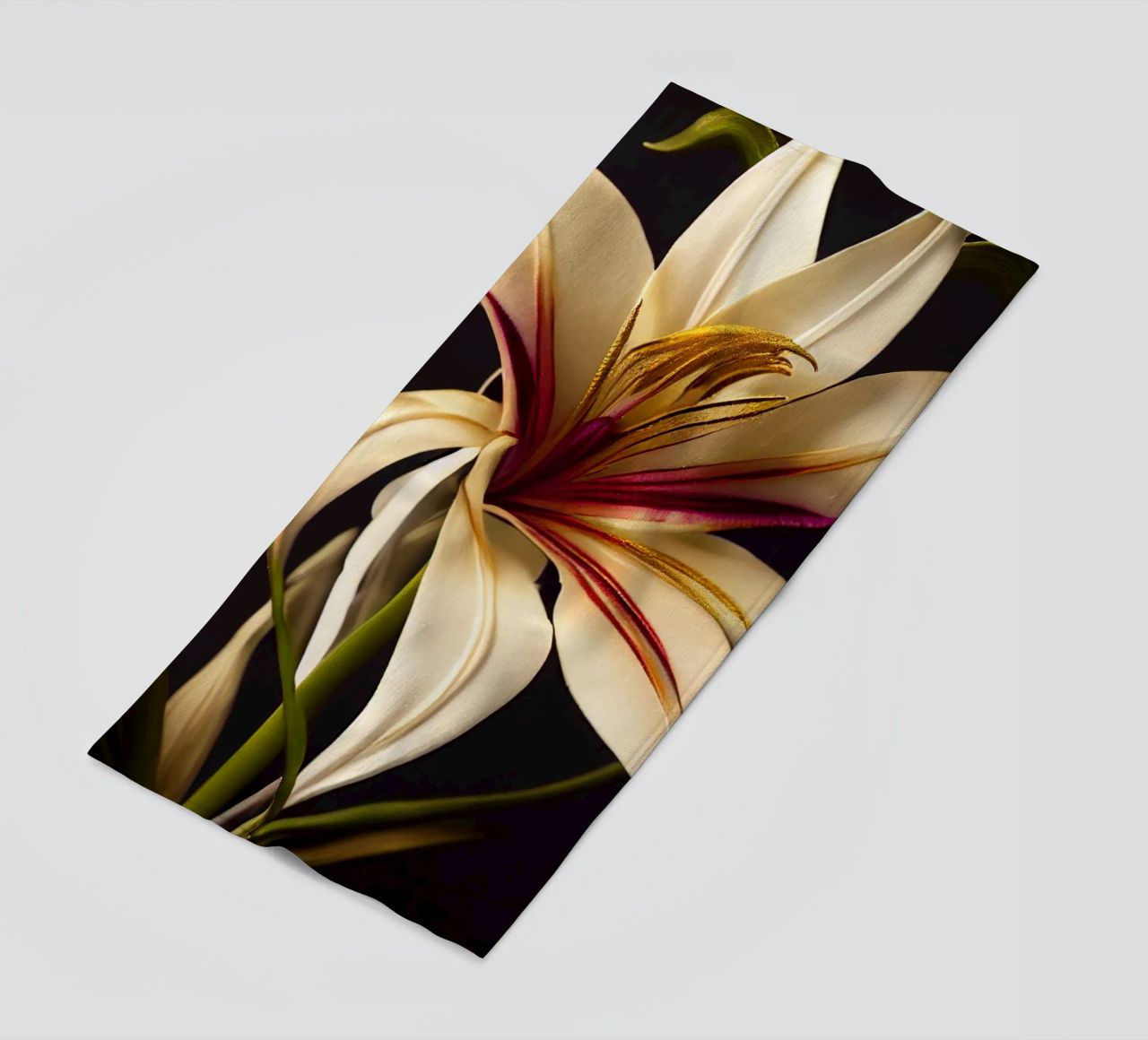 Macro Grande fiore di giglio crinum telo mare da Bold Blooms